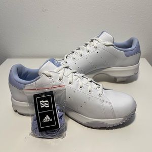 Adidas Adiwear Traxion Women’s White/Lilac Stanzonian Golf Shoes Size US 9